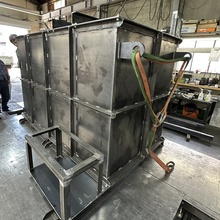 工場ギリギリサイズの攪拌タンクSS400製